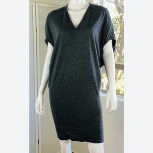 All Saints V-neck short sleeves tunic wool & cashmere sweater